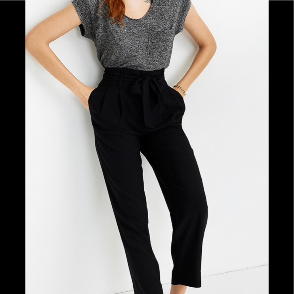 Madewell drapey paperbag pants